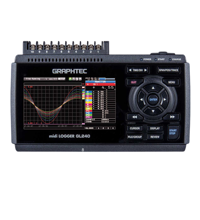 GL240 10-channel handy-type logger